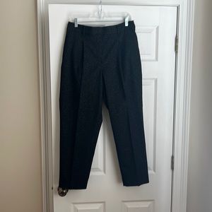 LOFT Black ankle pants with elastic back.
